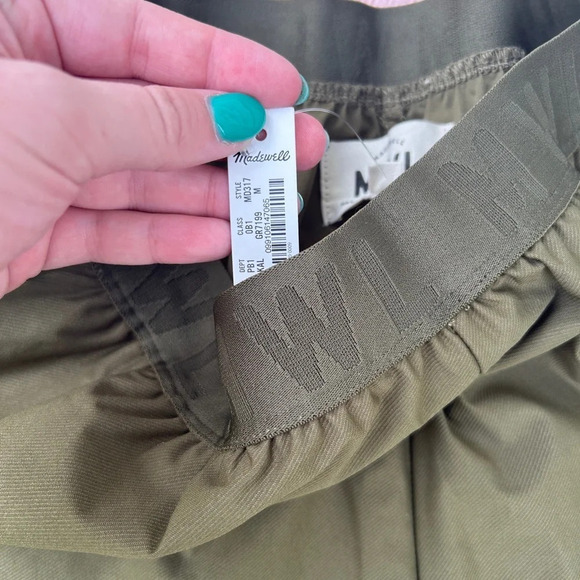 Madewell MWL Allways Pull-On Olive Kale Green Shorts NWT Medium - Picture 6 of 8